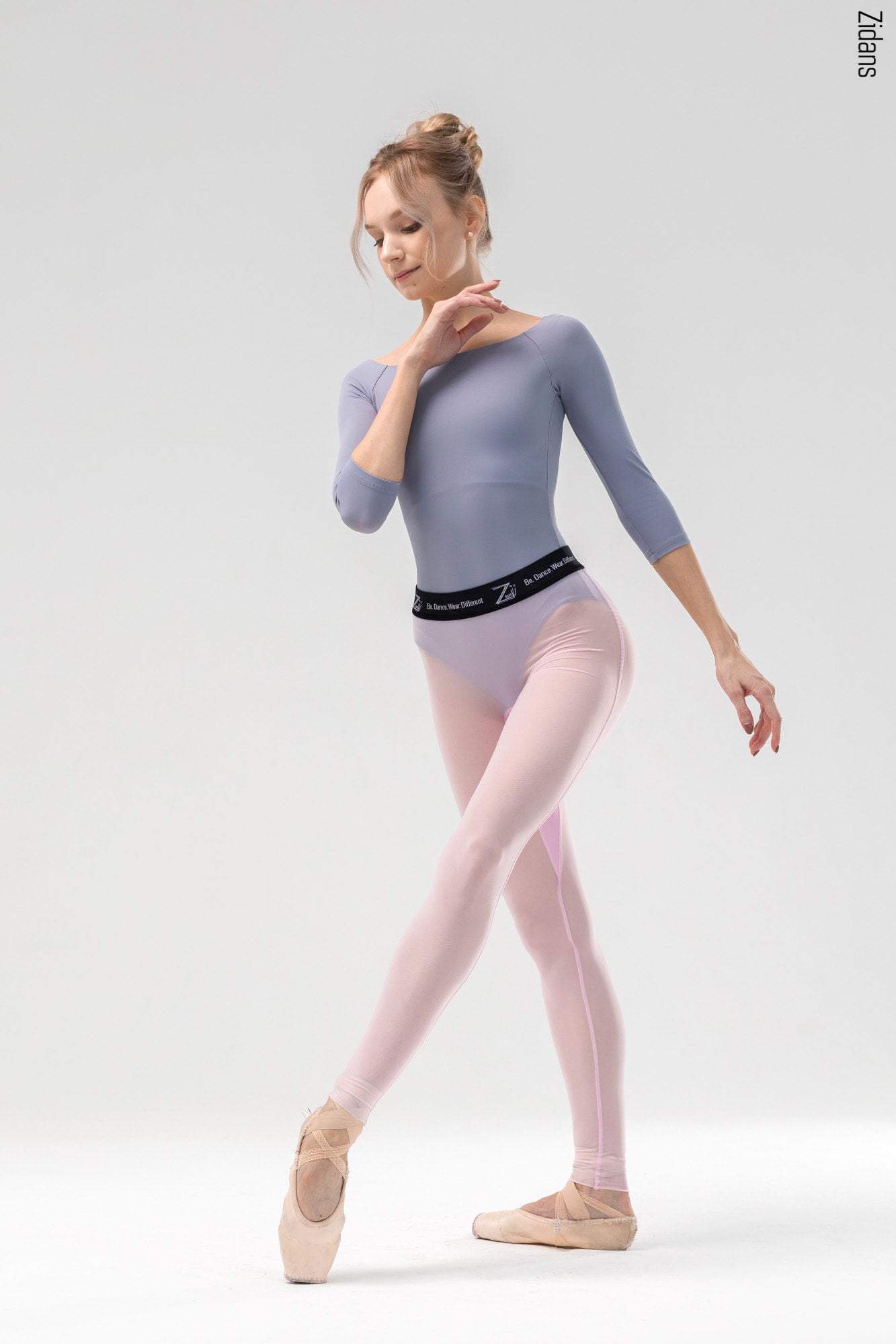 Zidans 2 Sleeves leotard | grey